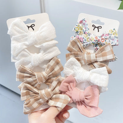 4Pcs/set Emily Hair Bows Clips