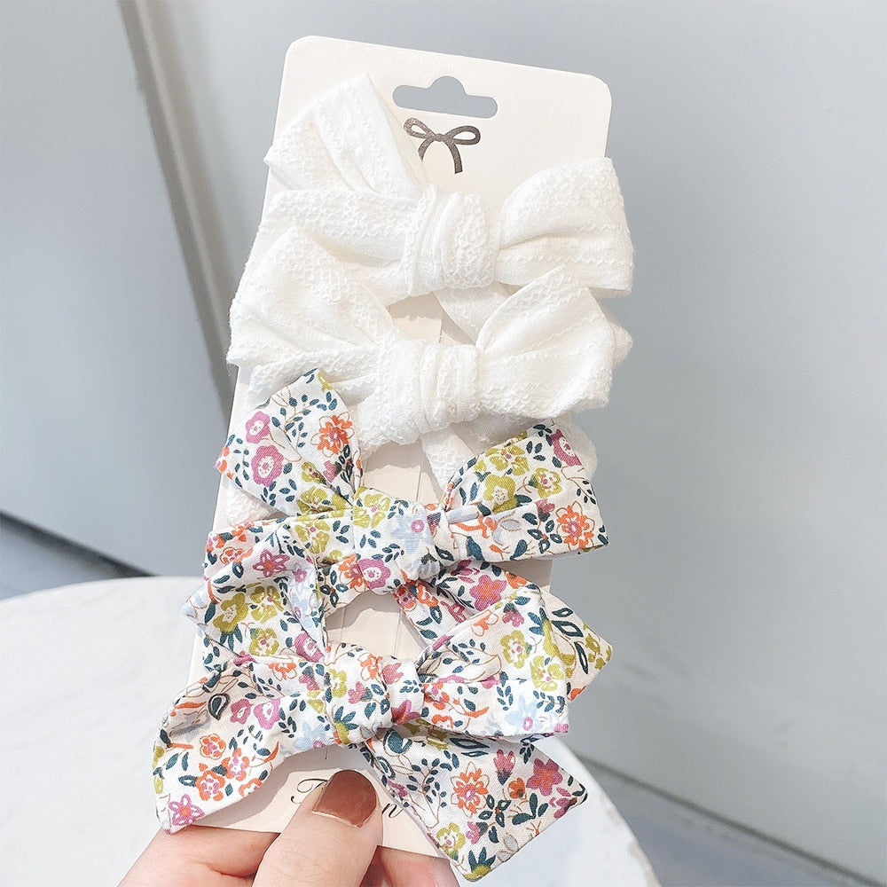 4Pcs/set Emily Hair Bows Clips