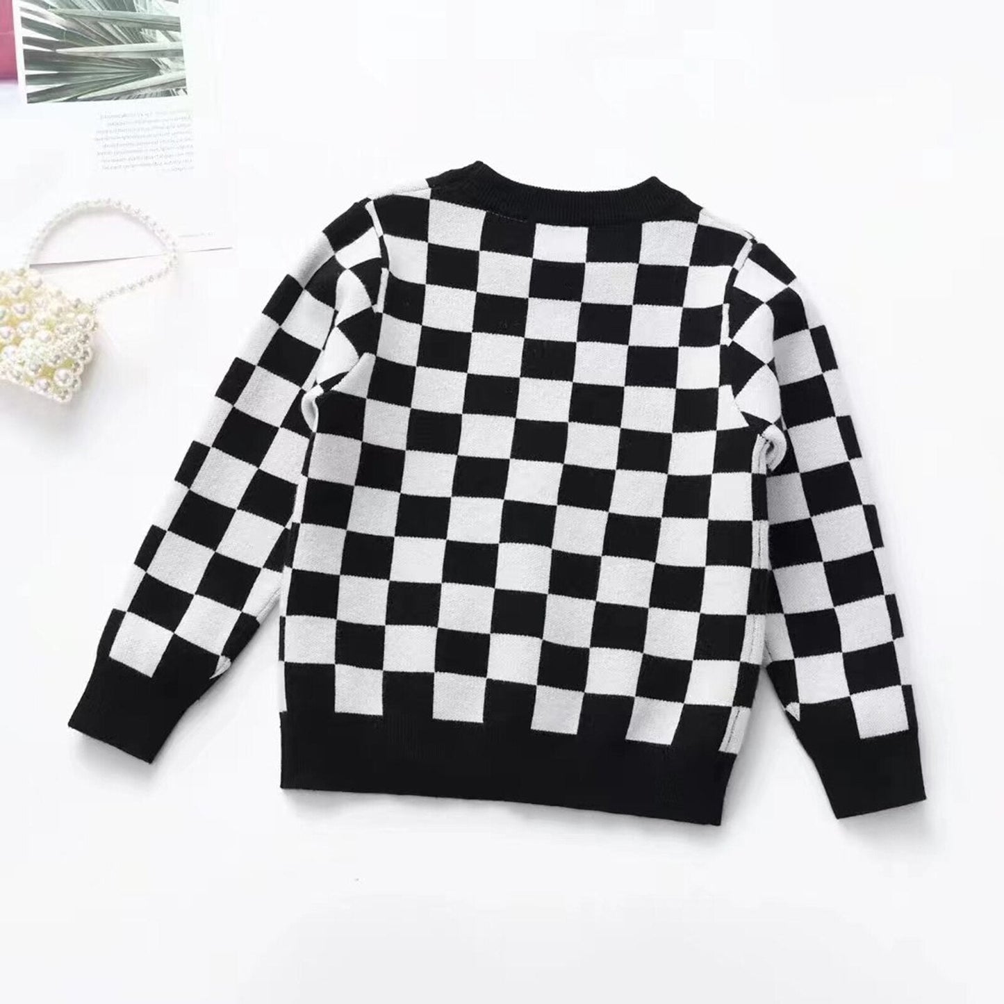 Checkerboard Chess Children's Blouse