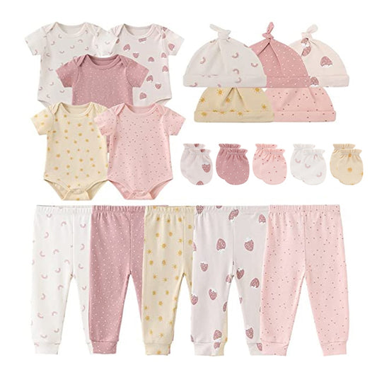 Kit 20 pieces prints for baby girl