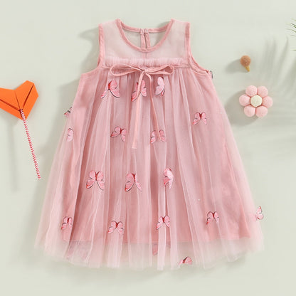 Butterfly Flower Mesh Dress