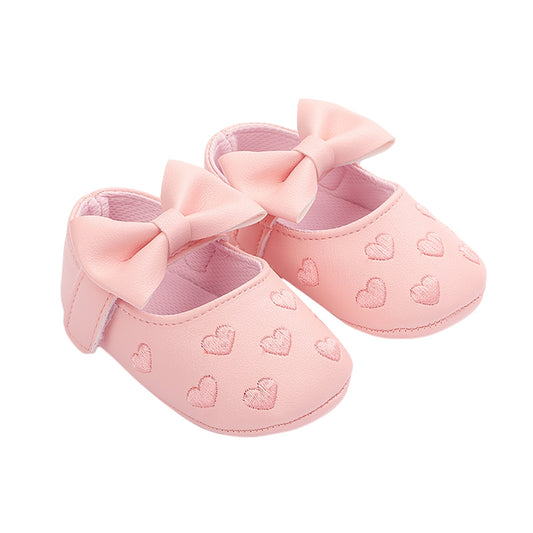 Kids Shoe with bow and heart