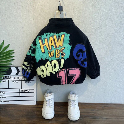 Boys Denim Jacket Spring and Autumn New Children Jacket Baby Casual Tops