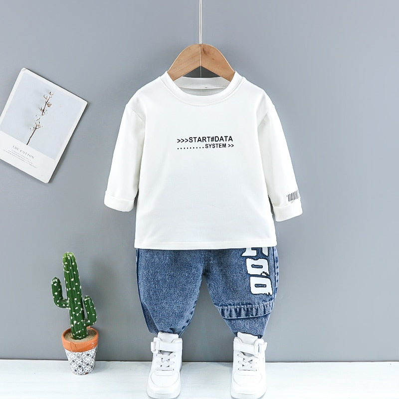 Children Denim Clothes  3pcs/sets Toddler  Sportswear