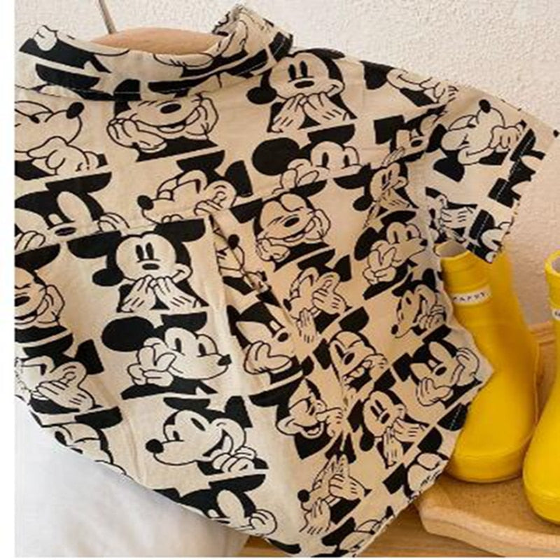 Cartoon Mickey Long Sleeve Shirt