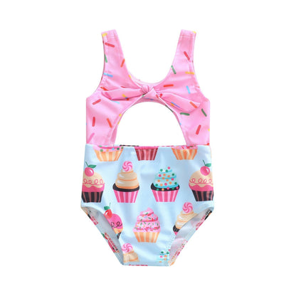 Biscuit/Cake Print  Swimwear 1-6Years