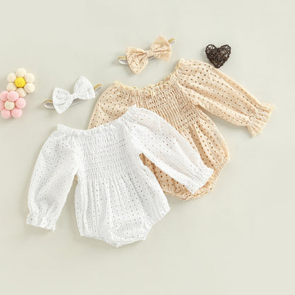 Ambre Romper Set Long Sleeve + Hairband