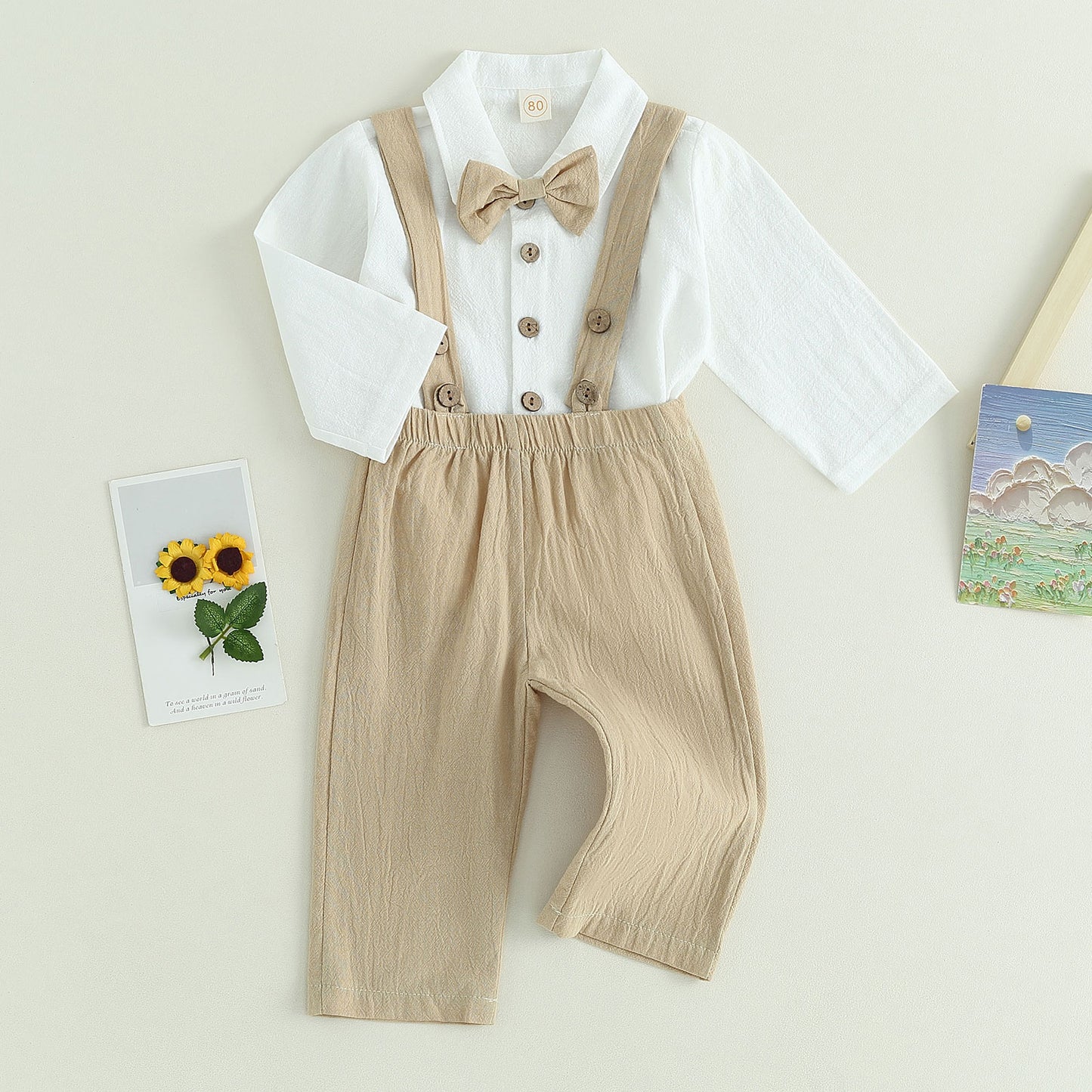 Children's set with bow tie