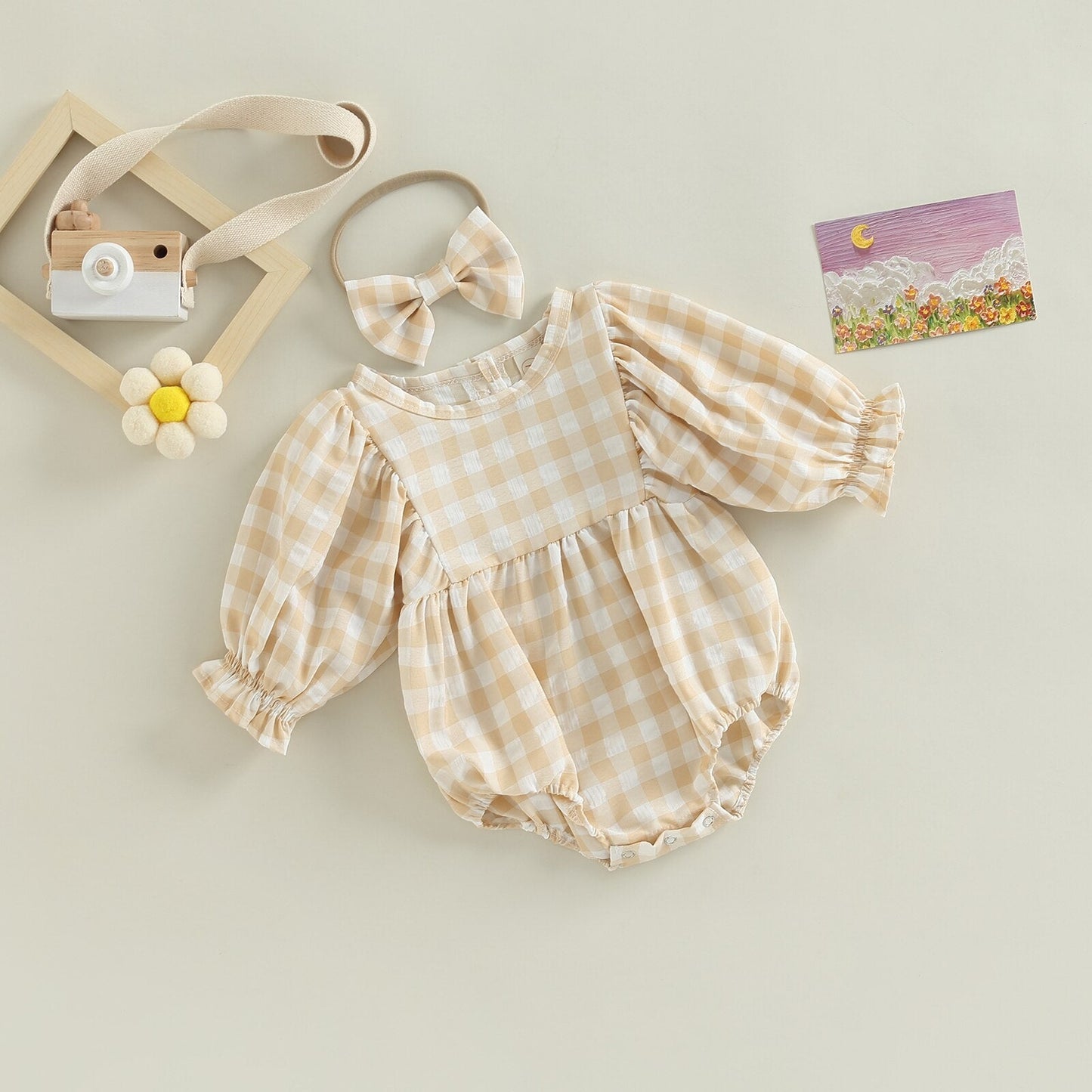 Children's Bodysuit Chess +  Headband