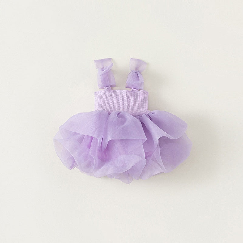 Elastic and Tulle Children's Dress