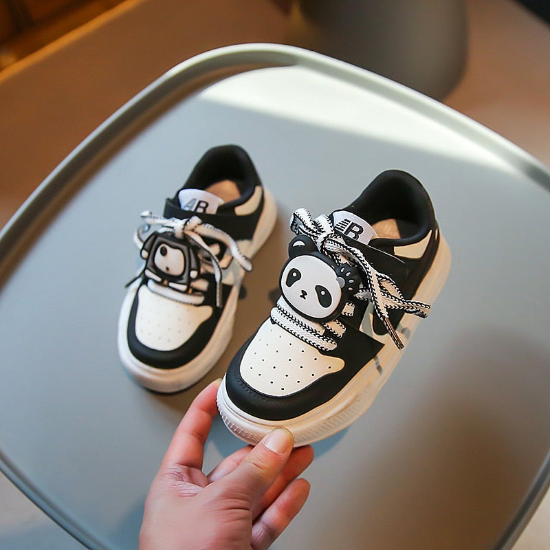 Children's Sneakers With Rubber Colors Adornment