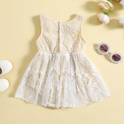 Bodysuit Sleeveless Lace Dress