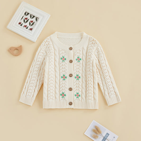 Children's Cardigan with flowers