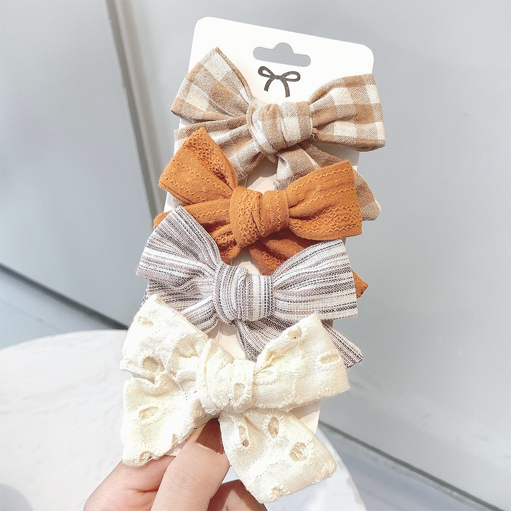 4Pcs/set Emily Hair Bows Clips