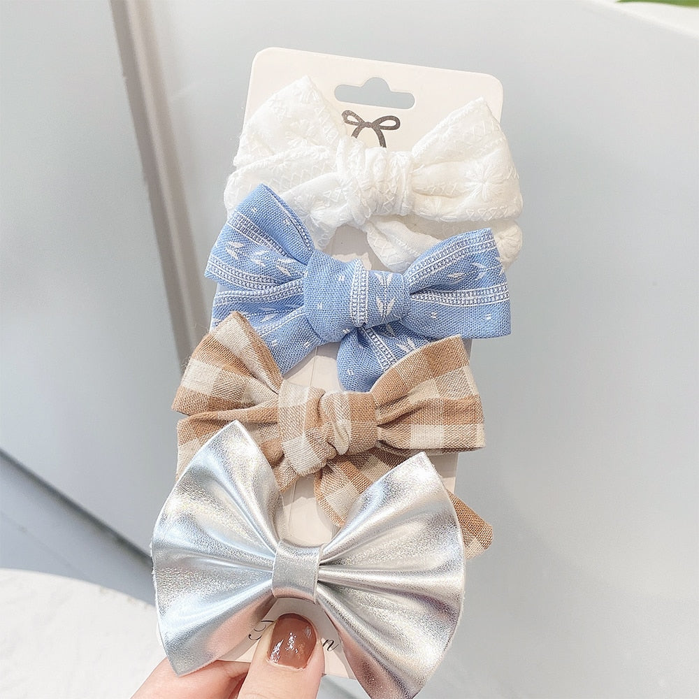 4Pcs/set Emily Hair Bows Clips