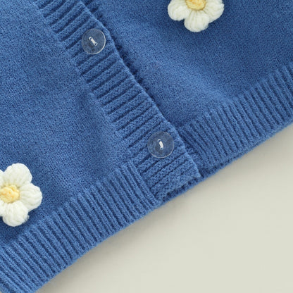 Cardigan 3D Flower