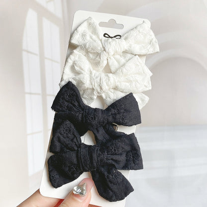 4Pcs/Set Vallery Bows Hair Clip