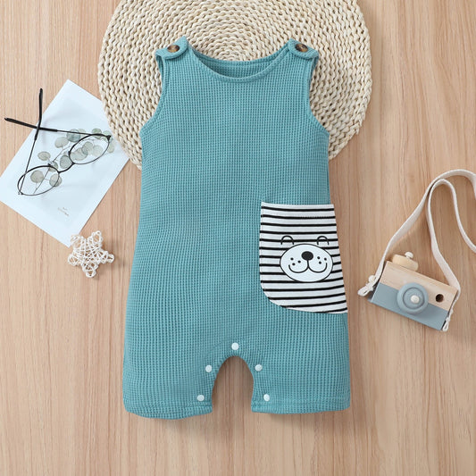 Bear Pocket Jumpsuit / Overalls