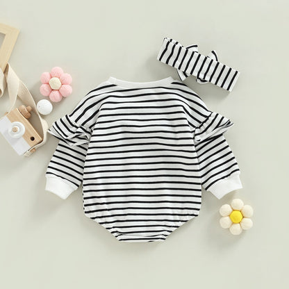 Children's Bodysuit Stripes + Hairband