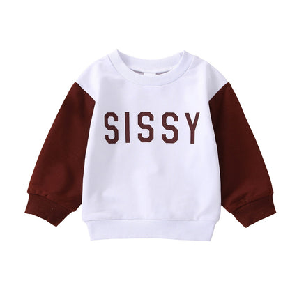 Brown and White Children's Sweatshirt