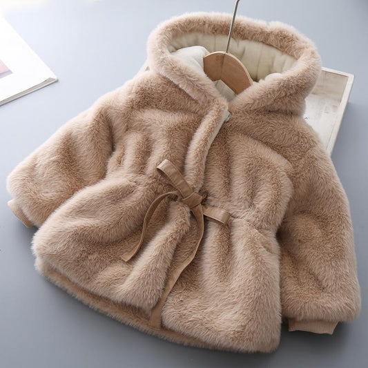 Children Coat Fake Fur Soft Velvet