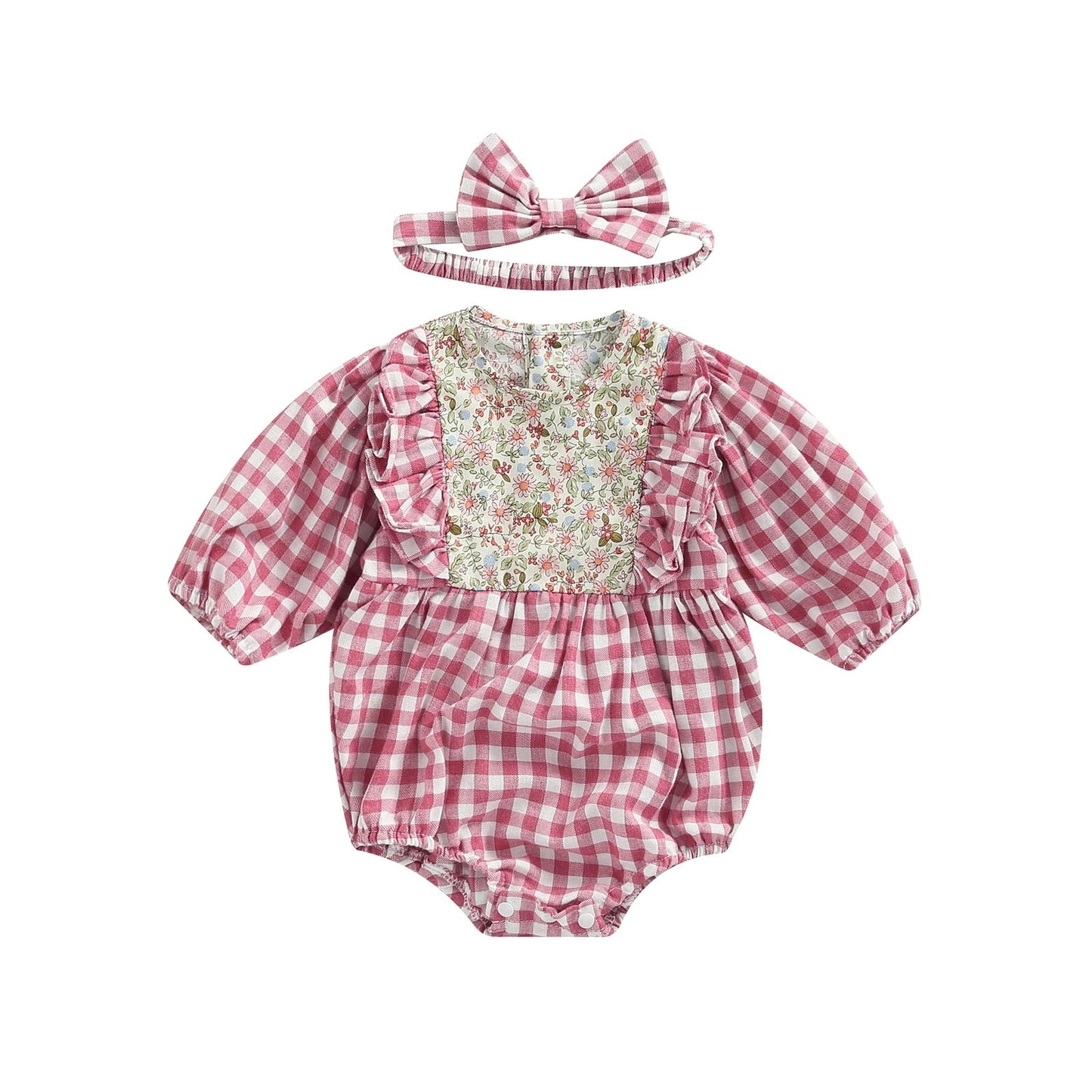 Children's Bodysuit Chess + Hairband