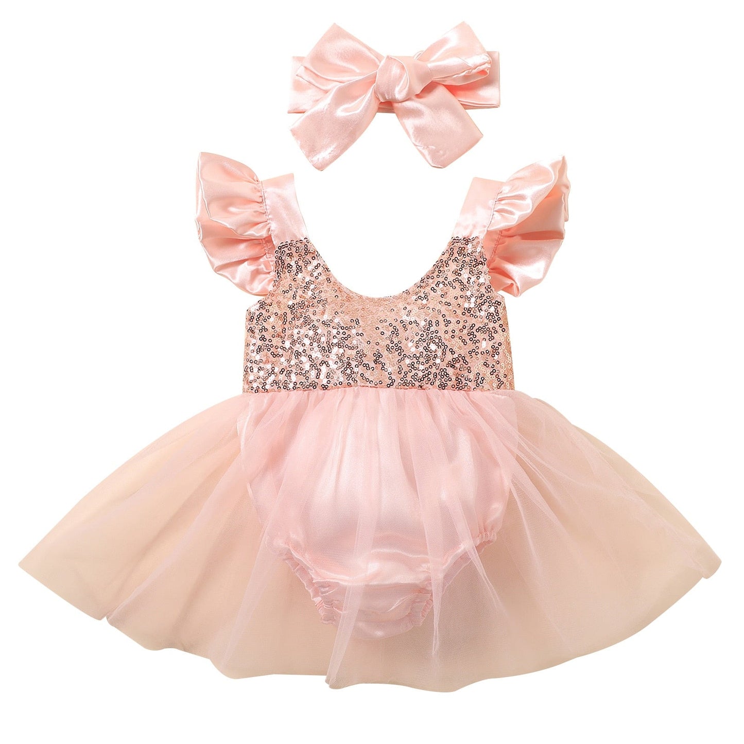 Bodysuit Tulle  Dress + Bow