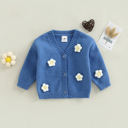 Cardigan 3D Flower