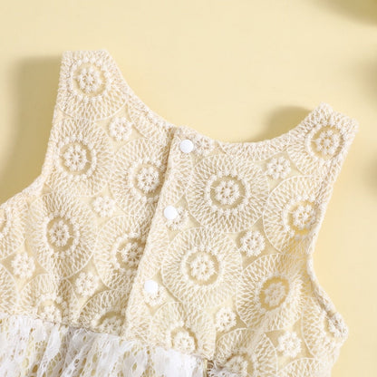 Bodysuit Sleeveless Lace Dress