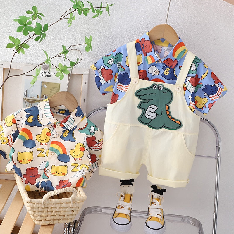 Children's Alligator Colorful Bib Set