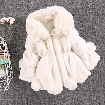 Bommel-Leder-Kinderjacke