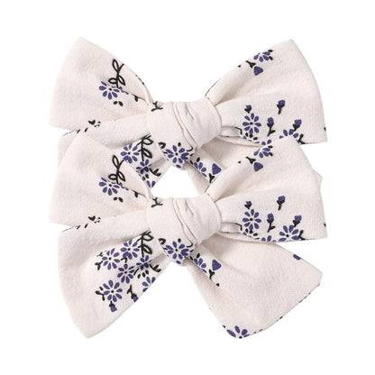 2Pcs/Set  Emma Bowknot Hair Clips