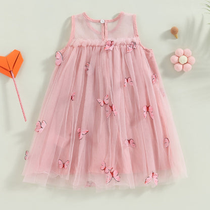 Butterfly Flower Mesh Dress