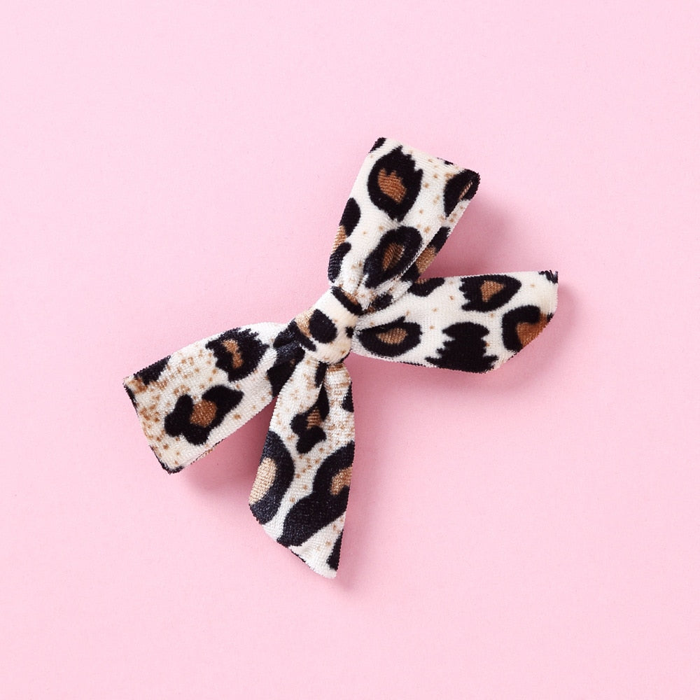 Animal Print Bow