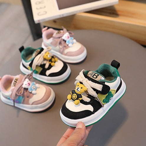 Teddy Bear Velcro and Teddy Bear Children's Sneakers