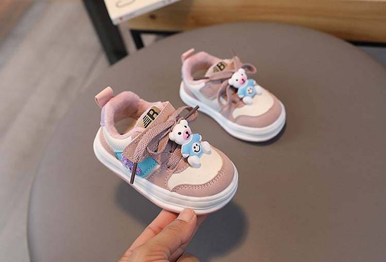 Teddy Bear Velcro and Teddy Bear Children's Sneakers