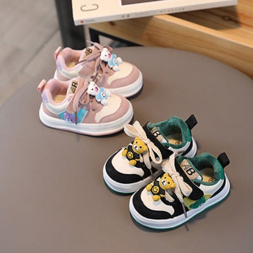 Teddy Bear Velcro and Teddy Bear Children's Sneakers