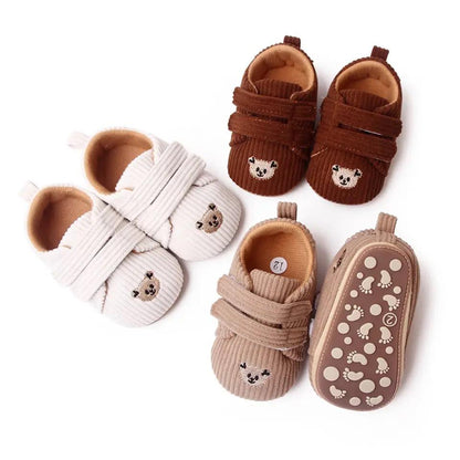 Children's Boots Velcro Double Teddy Bear