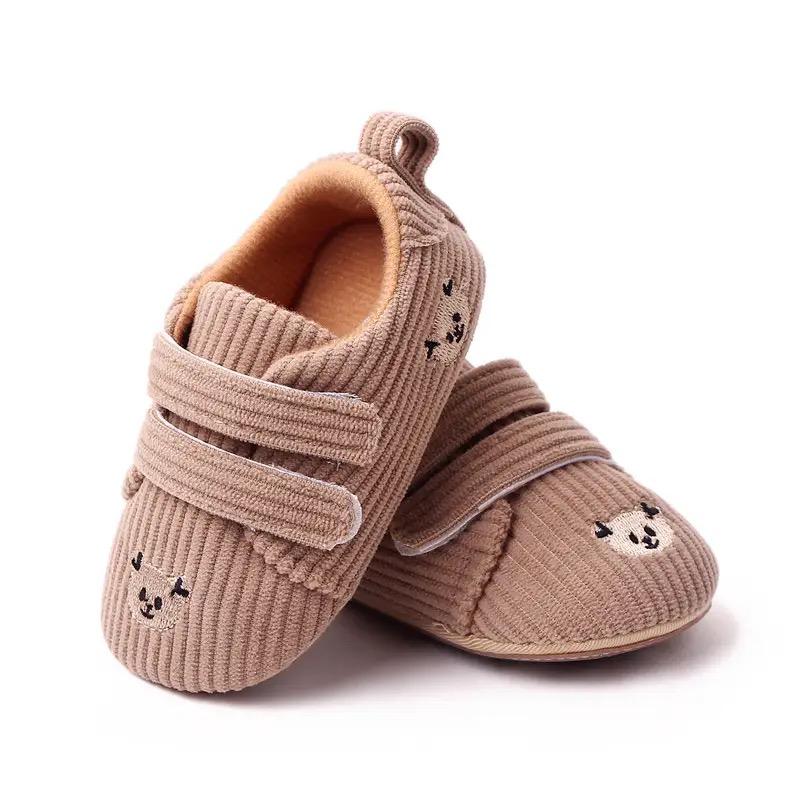 Children's Boots Velcro Double Teddy Bear