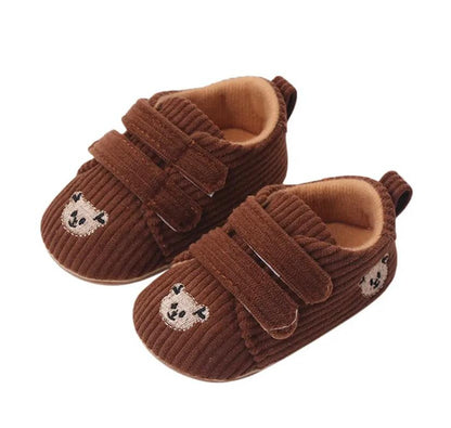 Children's Boots Velcro Double Teddy Bear