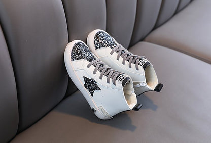 Children's Sneakers Glitter Star Booties