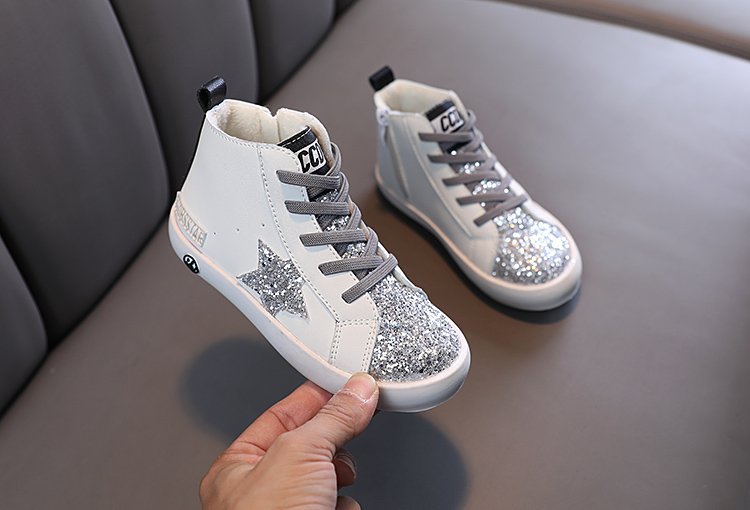 Children's Sneakers Glitter Star Booties