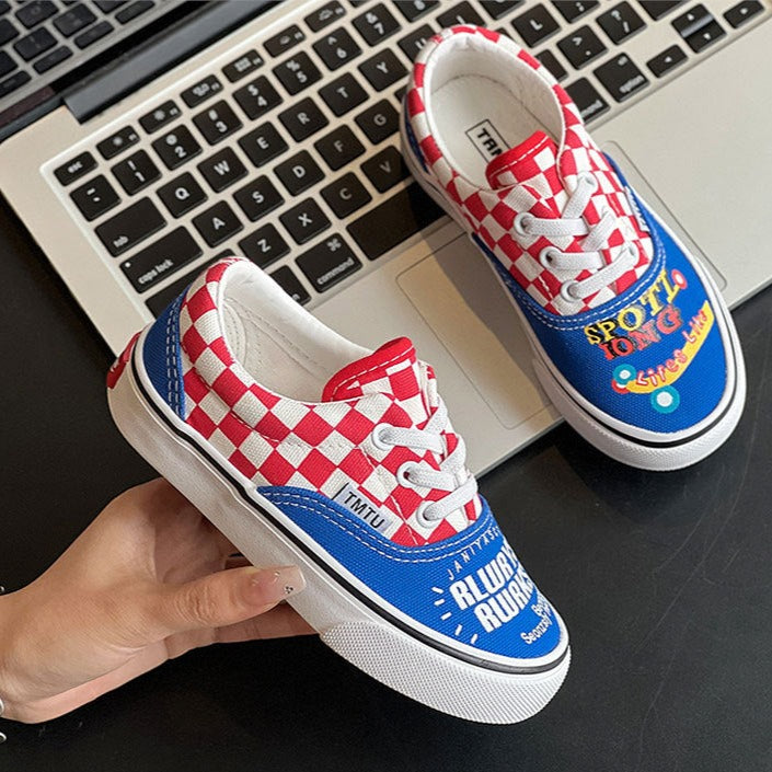 Checkered Children's Sneakers