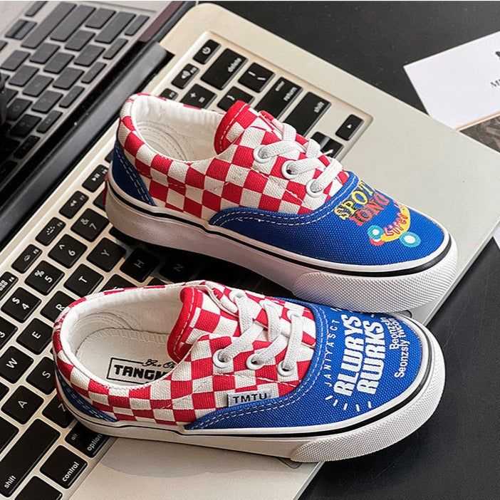 Checkered Children's Sneakers