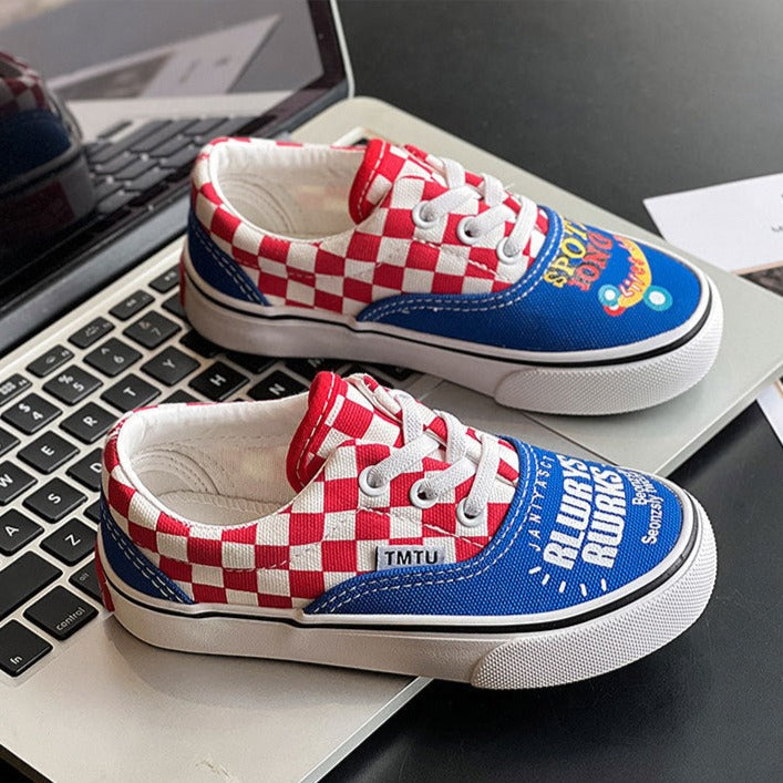 Checkered Children's Sneakers