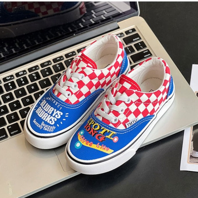 Checkered Children's Sneakers