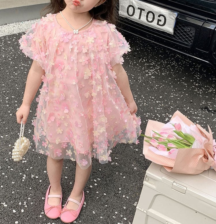 3D Tulle Children's Dress