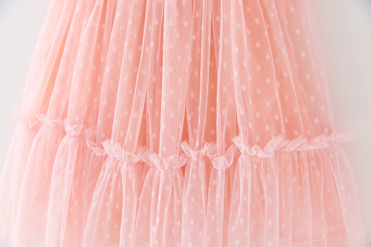 Colorful Polka Dot Tulle Children's Dress