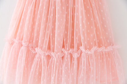 Colorful Polka Dot Tulle Children's Dress