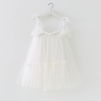 Colorful Polka Dot Tulle Children's Dress